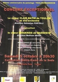 Plakat Konzert Toulon am 5. Oktober